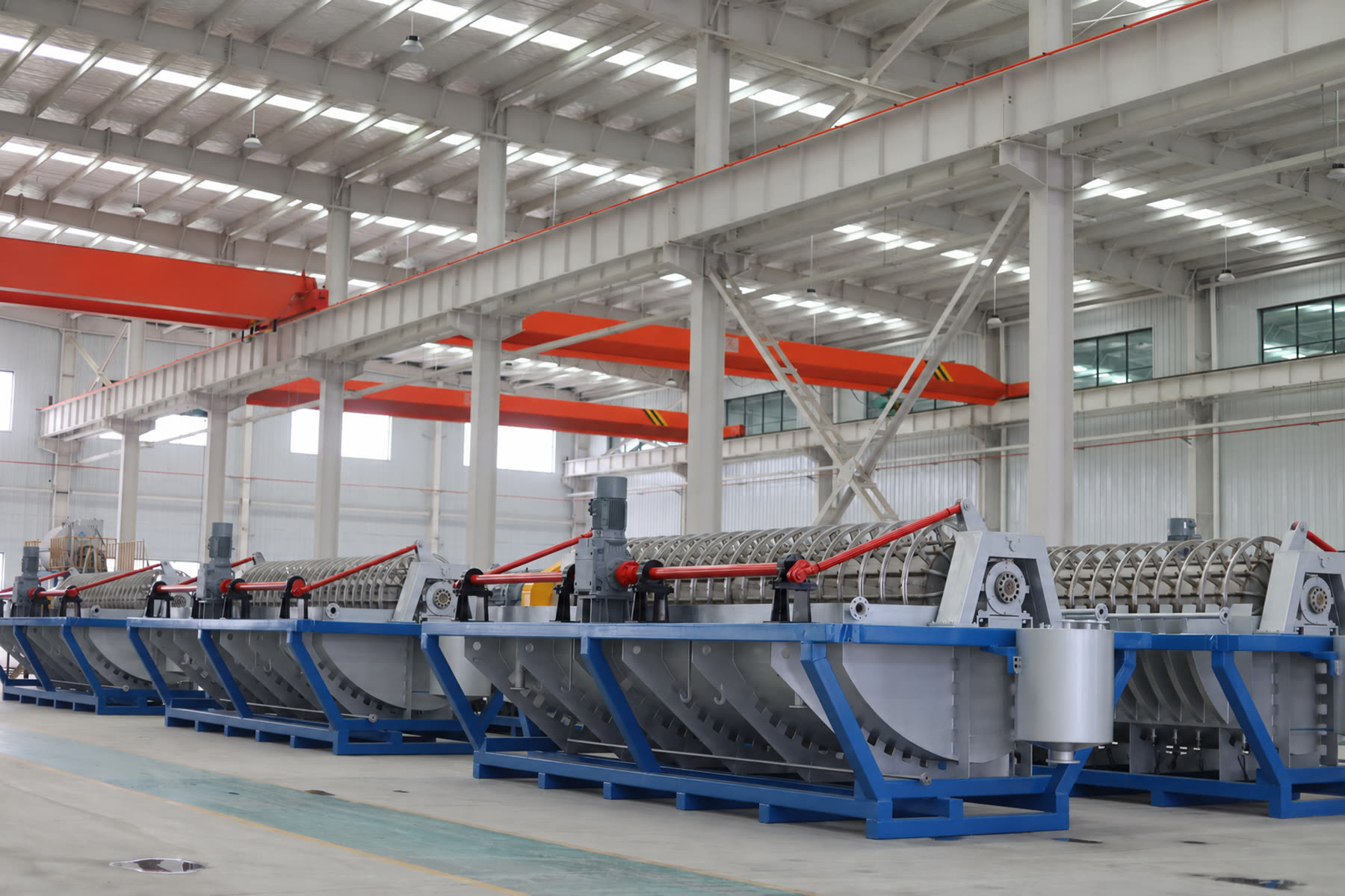 Ceramic filtration equipment in the production workshop